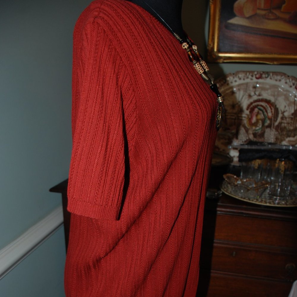 Nwot Alfred Dunner Deep Rust Shell - image 2